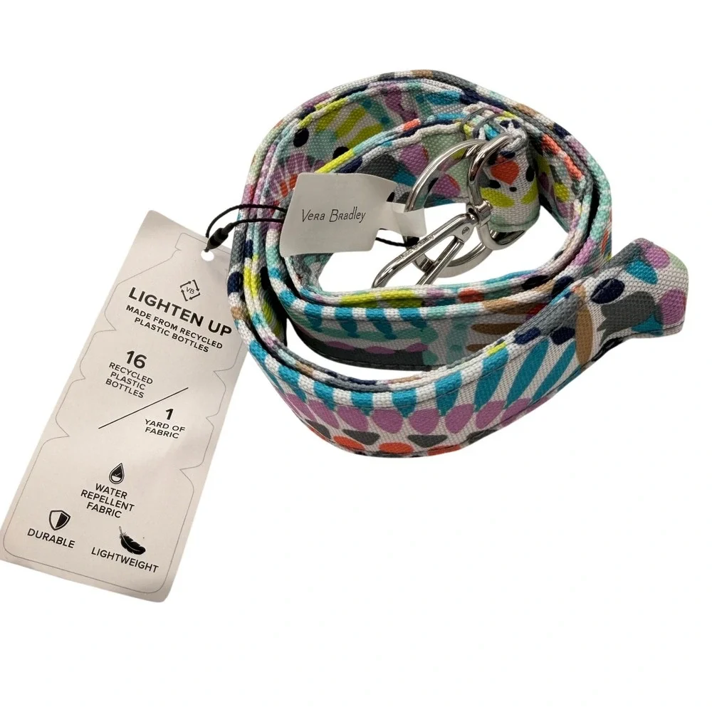 Vera Bradley Wide Lanyard Lighten Up Sunny Medallion Eco-Friendly Recycled Gift
